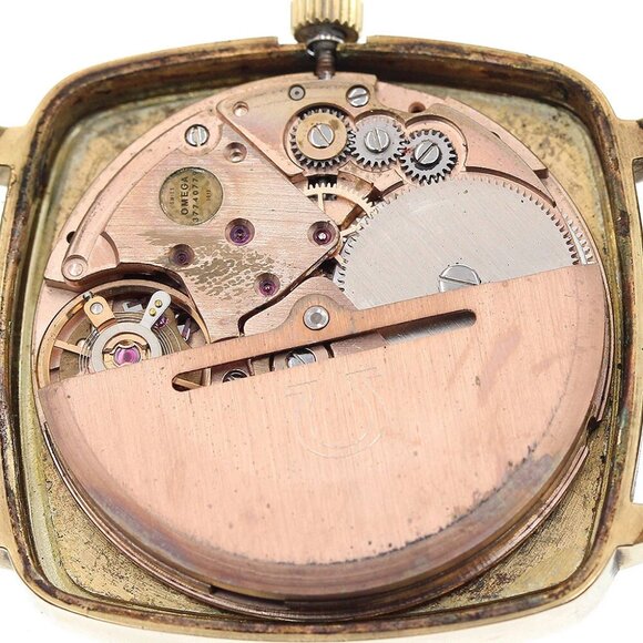 OMEGA Geneve 162.0060 Square Date cal.1012 Gold Dial Automatic Men's - Picture 8 of 8